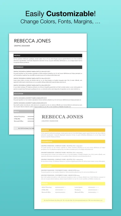 Tangkapan skrin Resume Templates (for Pages)