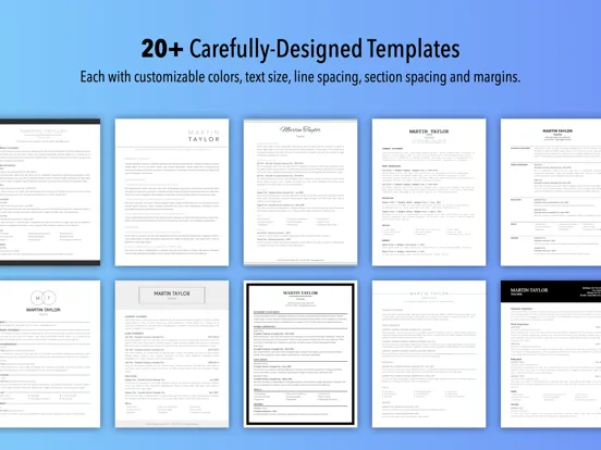 صور Resume Builder by Nobody iPad 