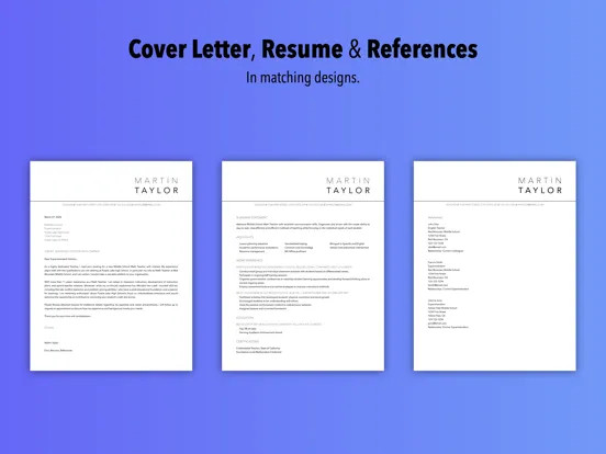صور Resume Builder by Nobody iPad 