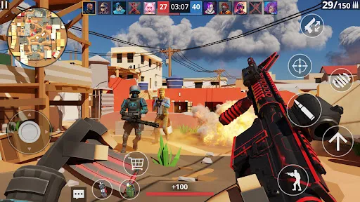 POLYWAR: 3D FPS online shooter स्क्रीनशॉट