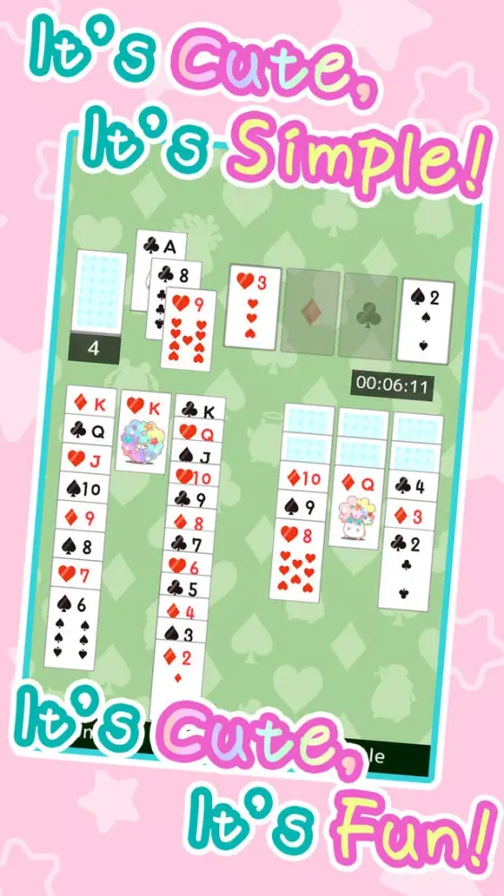 Capturas de tela do AfroHamster Solitaire Great for time killing or brain training!