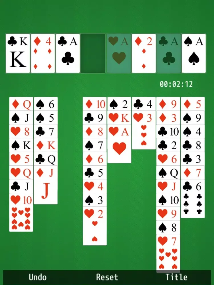Ảnh chụp màn hình của Basic FreeCell iPad 