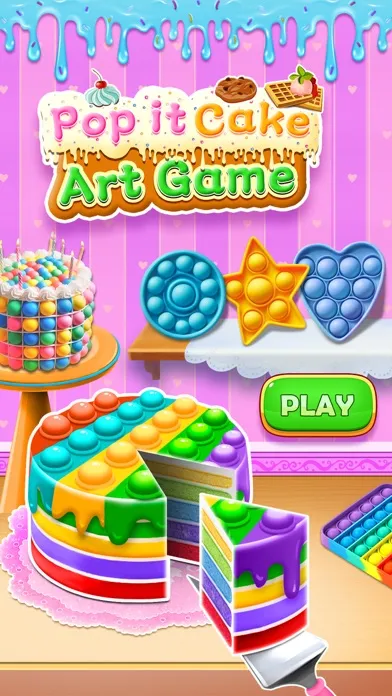 Capturas de tela do Make Pop It Cake Artist
