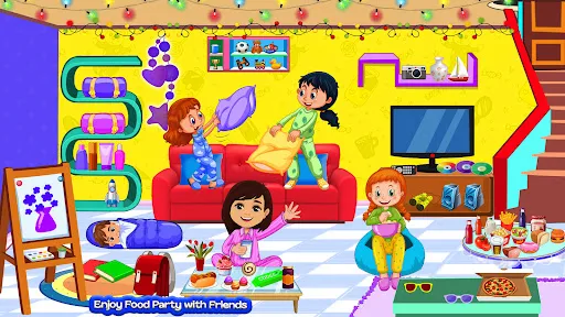 Скриншоты My Pretend City Pajama Party