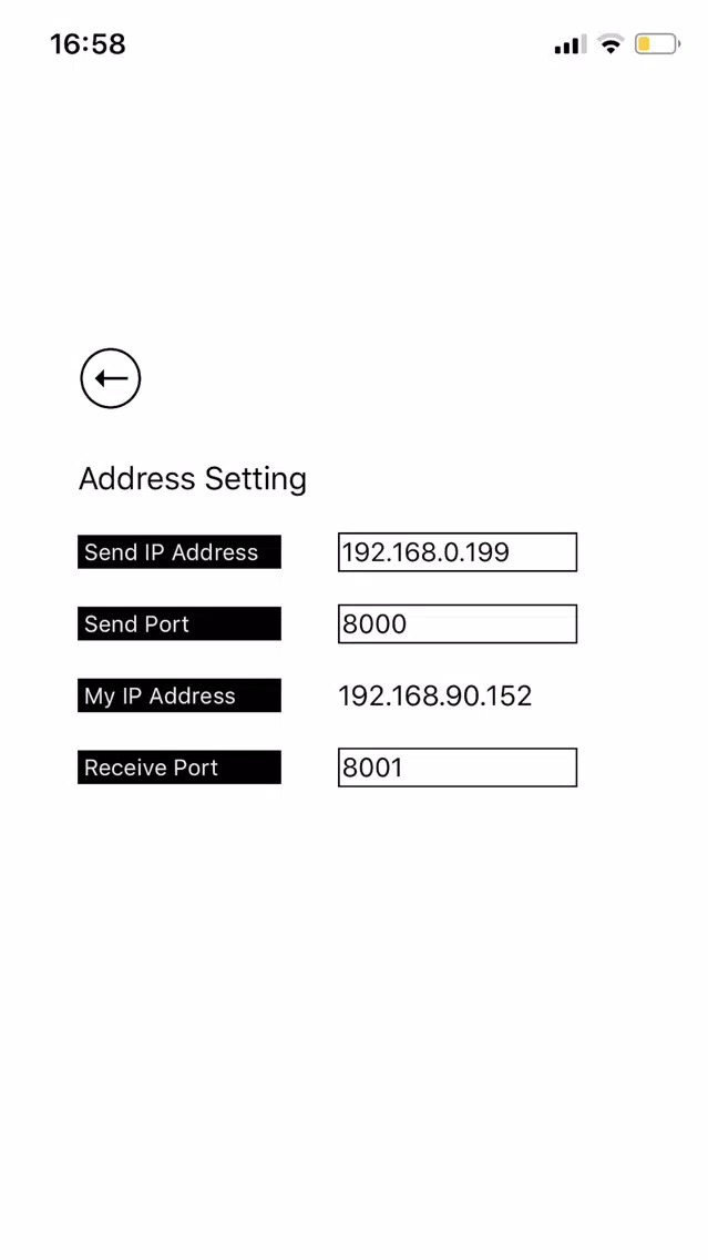 OSC Controller Screenshots