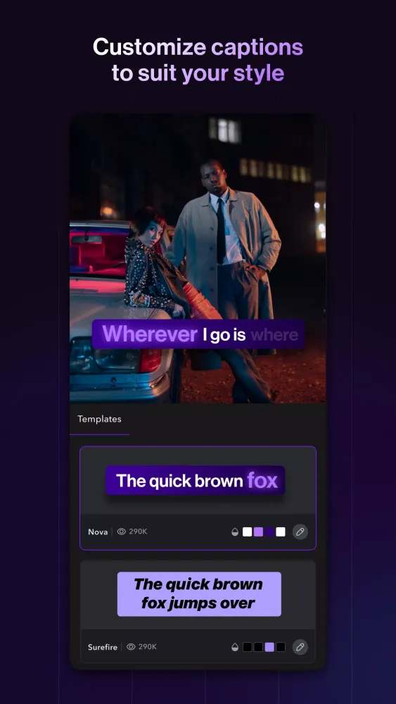 Captions Screenshots