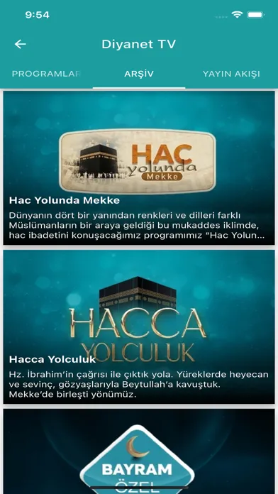 Ảnh chụp màn hình của Diyanet Radyo TV