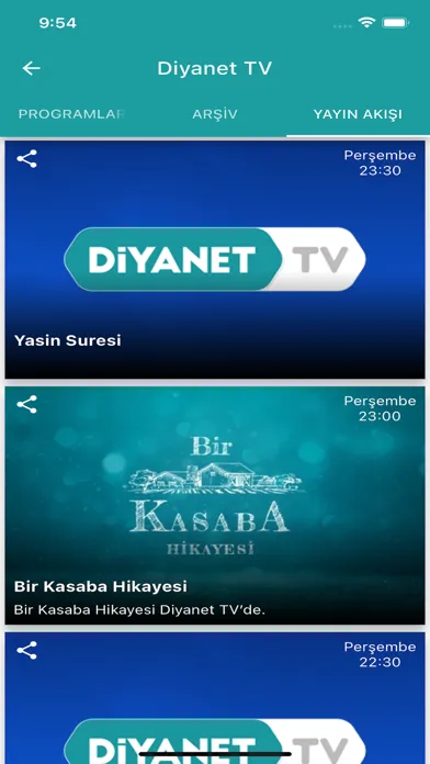 Ảnh chụp màn hình của Diyanet Radyo TV