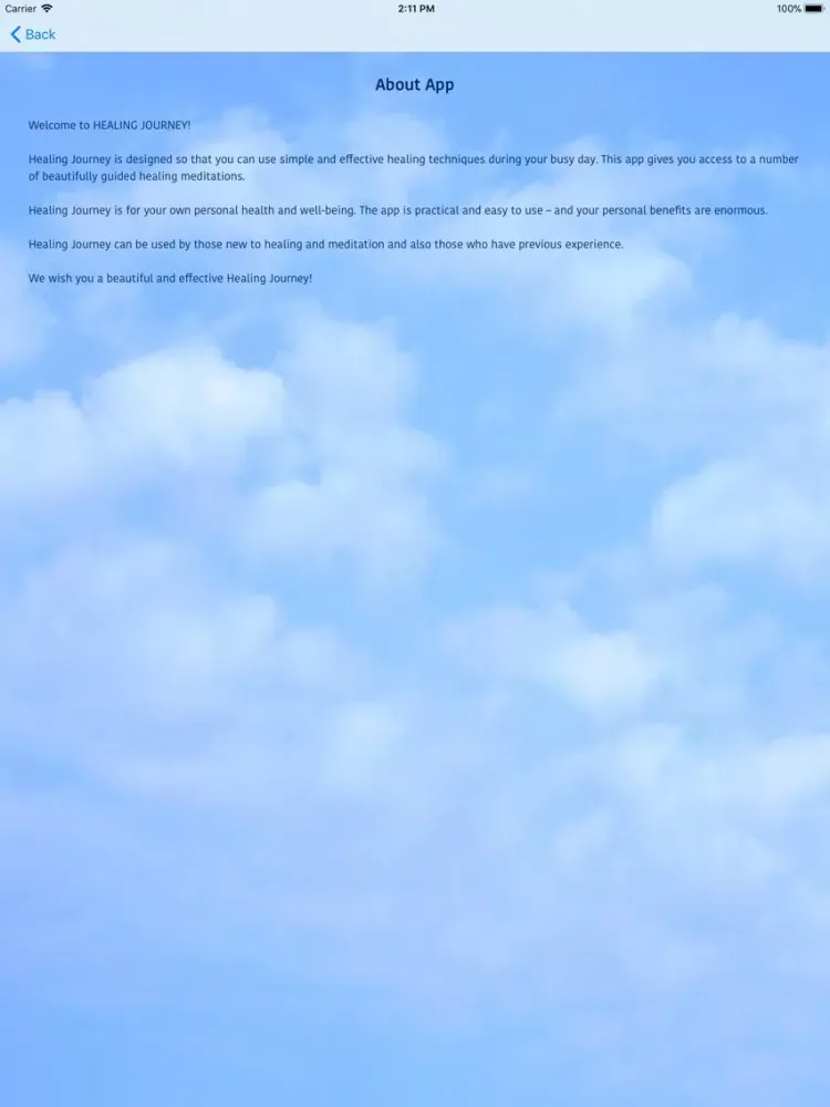 Healing Journey iPad  Screenshots