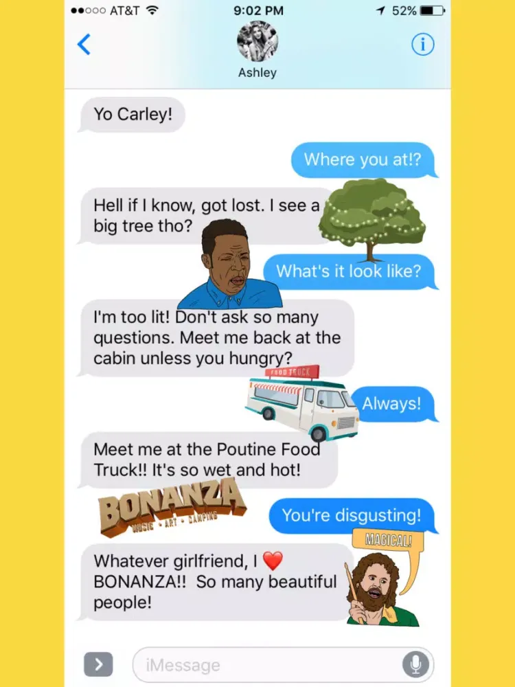 Capturas de pantalla de The Official Bonanza Campout Sticker App iPad 