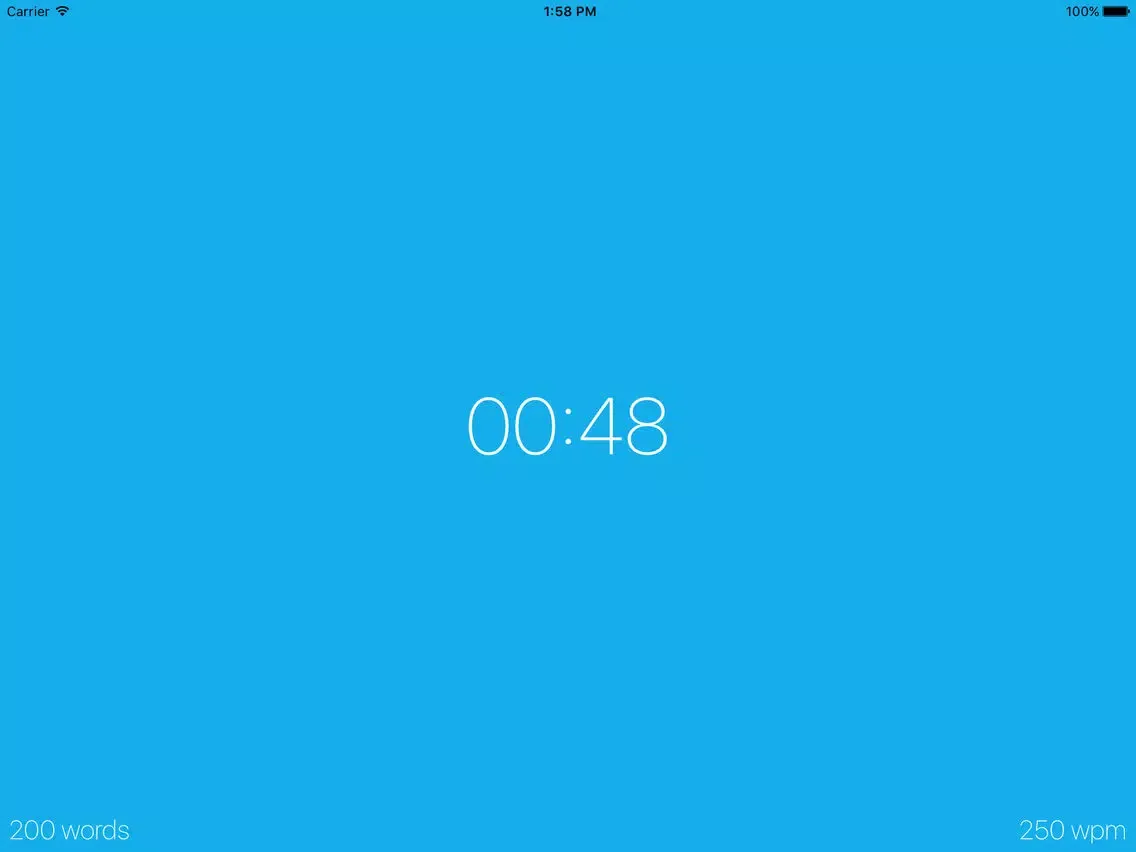 Capturas de tela do Words Per Minute Calculator iPad 
