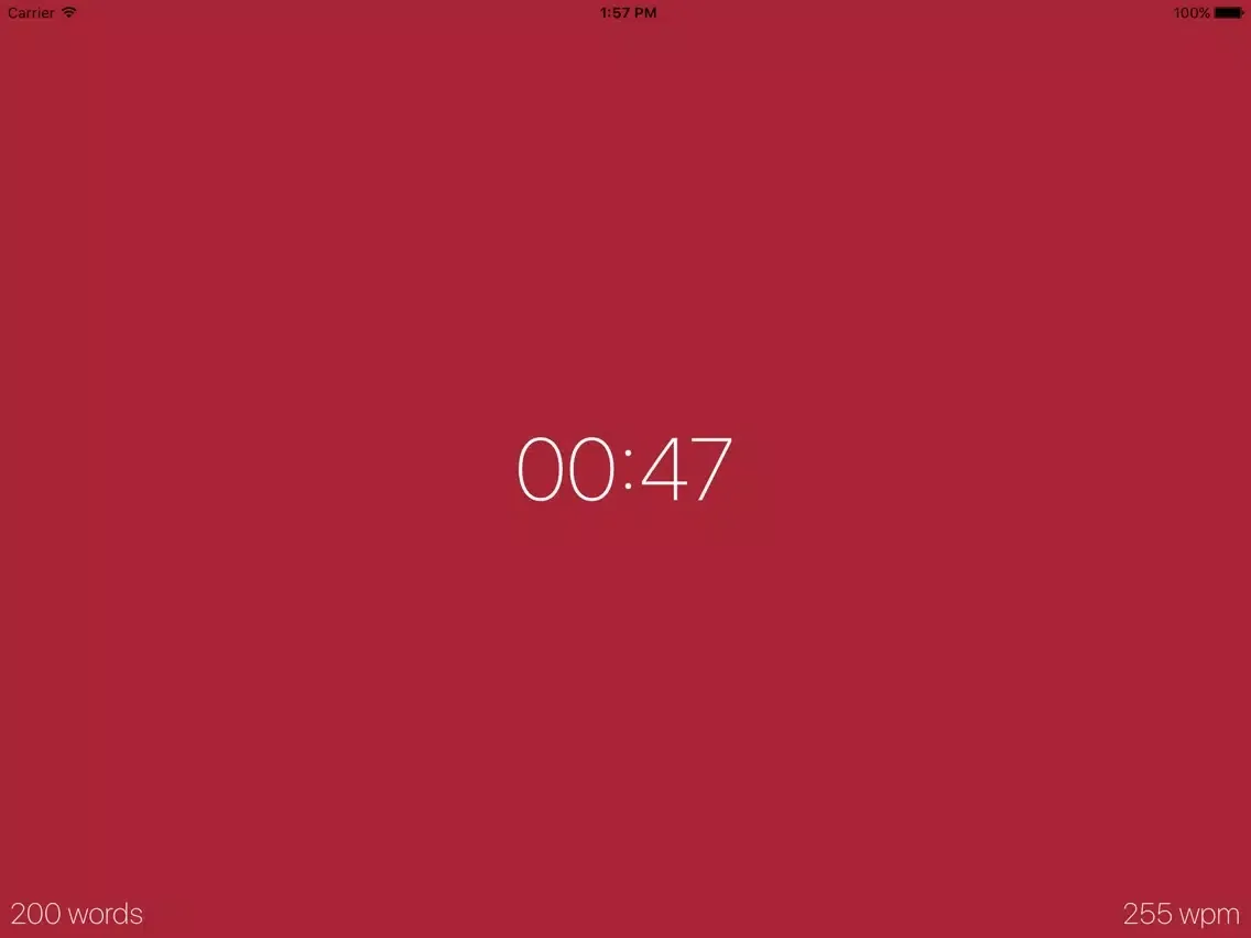 Capturas de tela do Words Per Minute Calculator iPad 