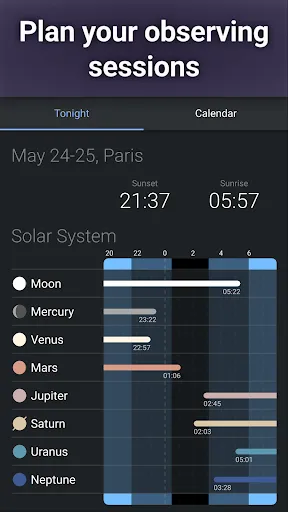 Capturas de tela do Stellarium Plus - Star Map