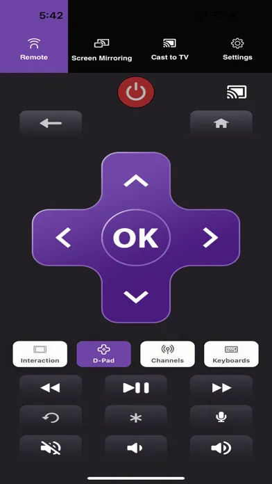 Tangkapan layar Roku Remote & Cast