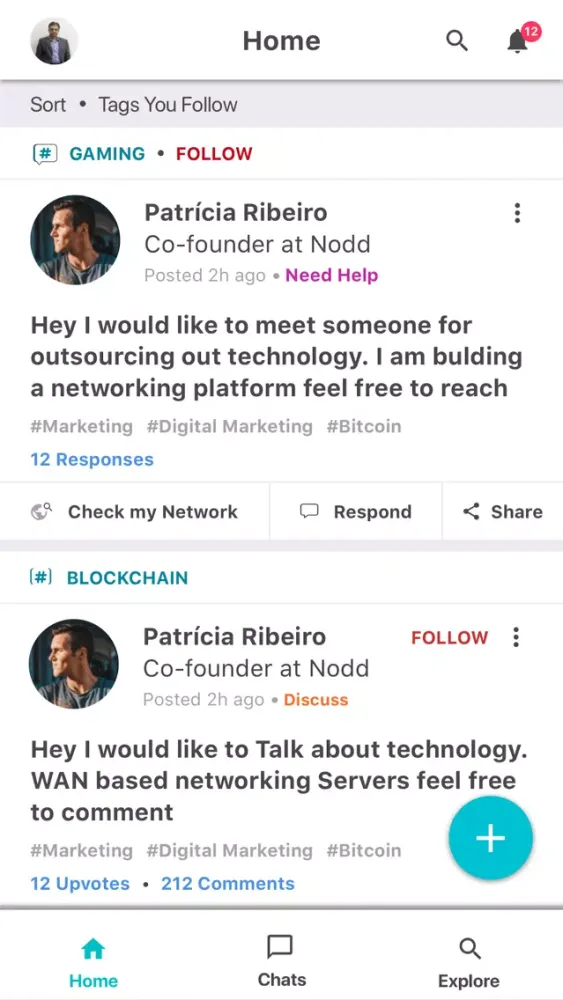 Nodd - Entrepreneur's Network 스크린샷