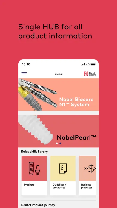 Nobel Biocare Hub स्क्रीनशॉट