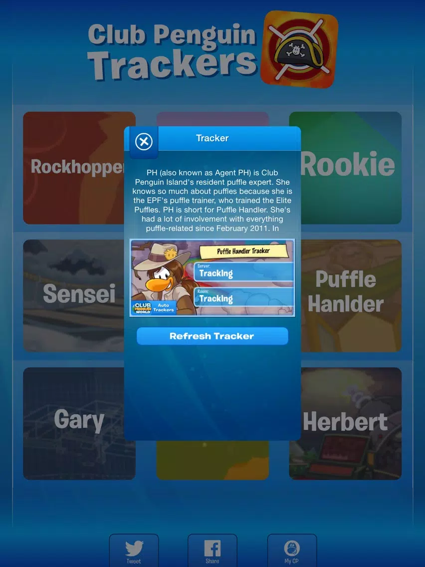 Trackers For Club Penguin iPad  スクリーンショット