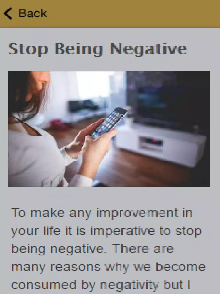 How To Stop Being Negative iPad  স্ক্রিনশট