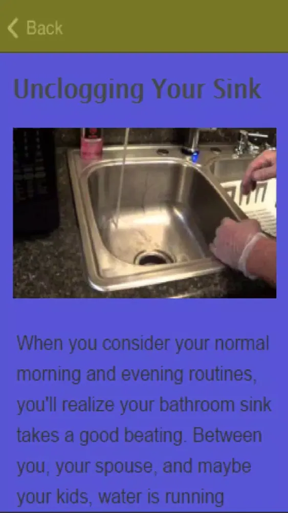 Tangkapan skrin How To Unblock A Sink