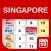 Singapore Calendar 2020 - 2021