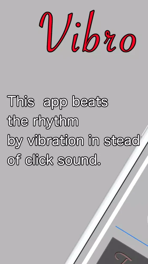 Ảnh chụp màn hình của Vibronome - beats by vibration