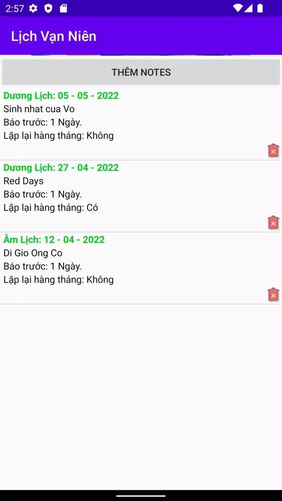 Lịch Vạn Niên Screenshots
