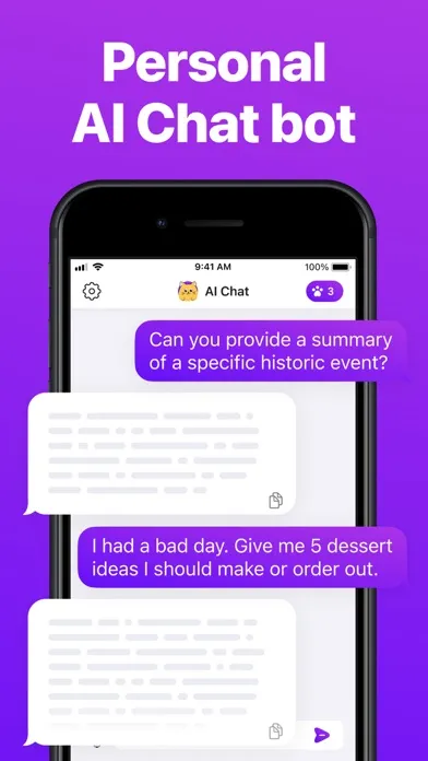 Zrzuty ekranu AI Chat Bot: Assistant, Writer