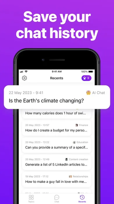 Zrzuty ekranu AI Chat Bot: Assistant, Writer