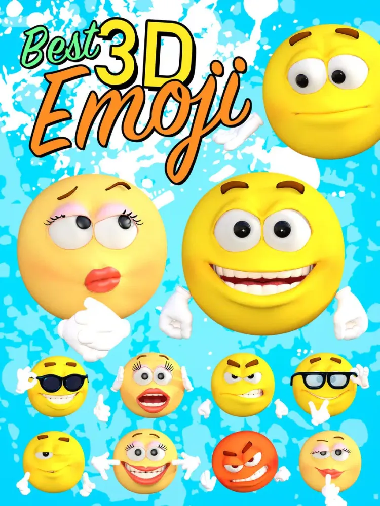 Best 3D Emoji iPad  Screenshots