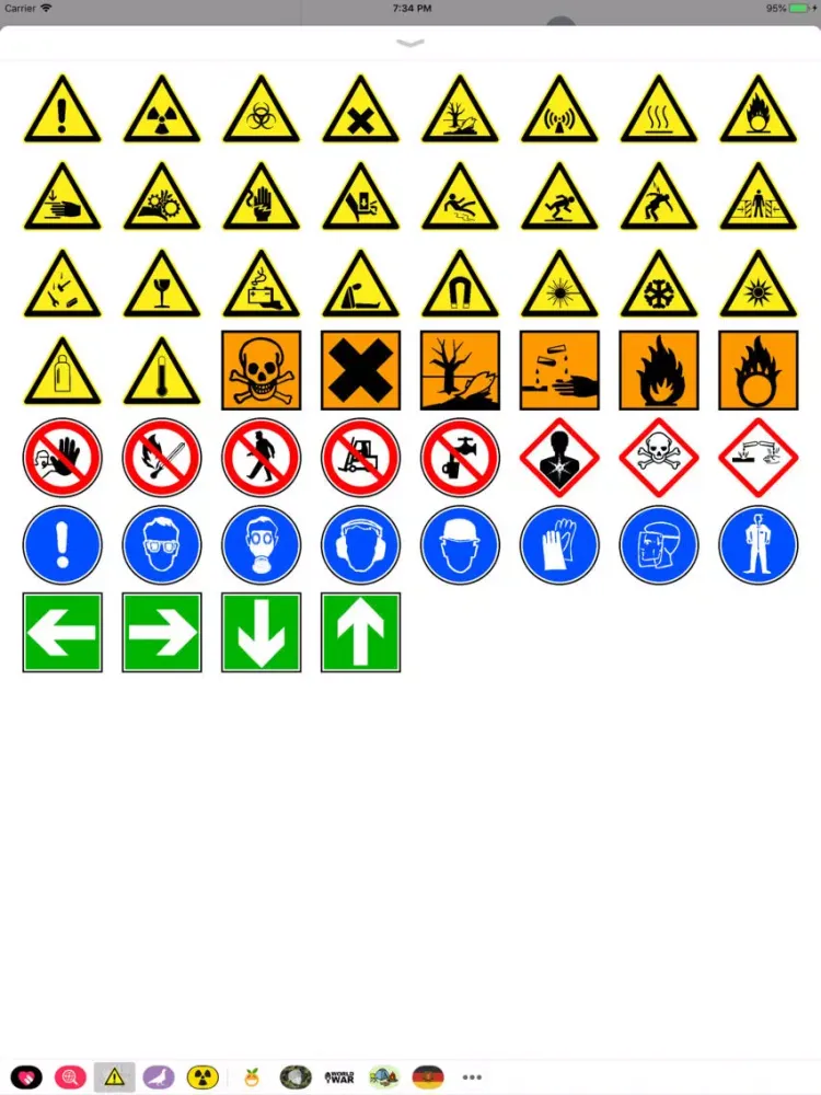 Hazard Symbols iPad  Ekran Görüntüleri