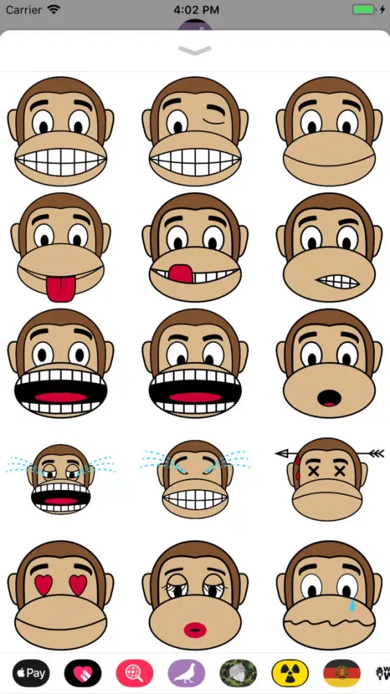 Captures d'écran de Monkey Andy Emoji