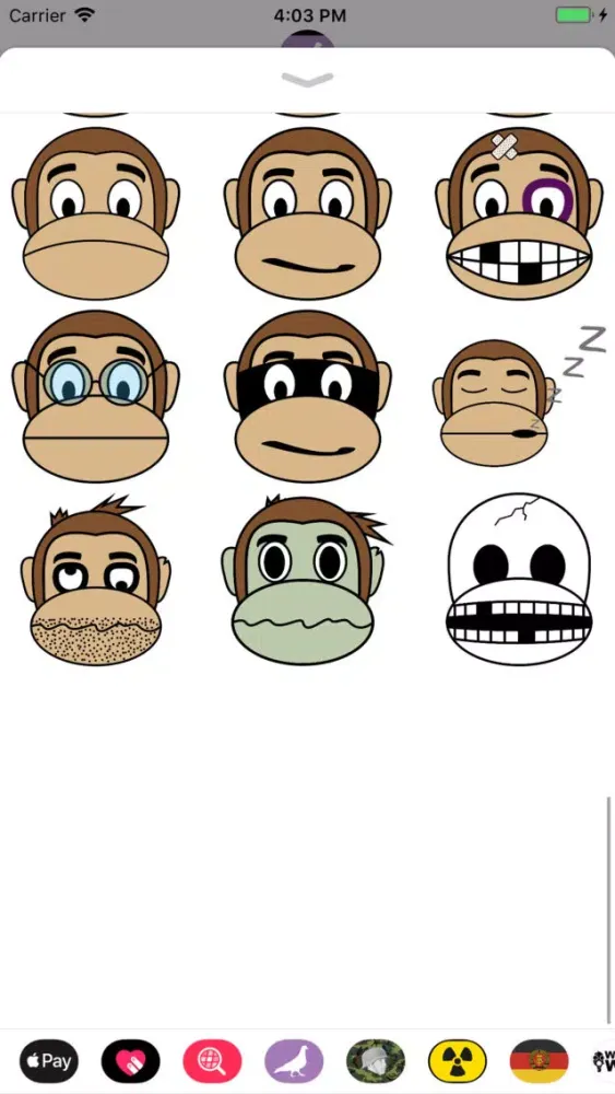 Captures d'écran de Monkey Andy Emoji