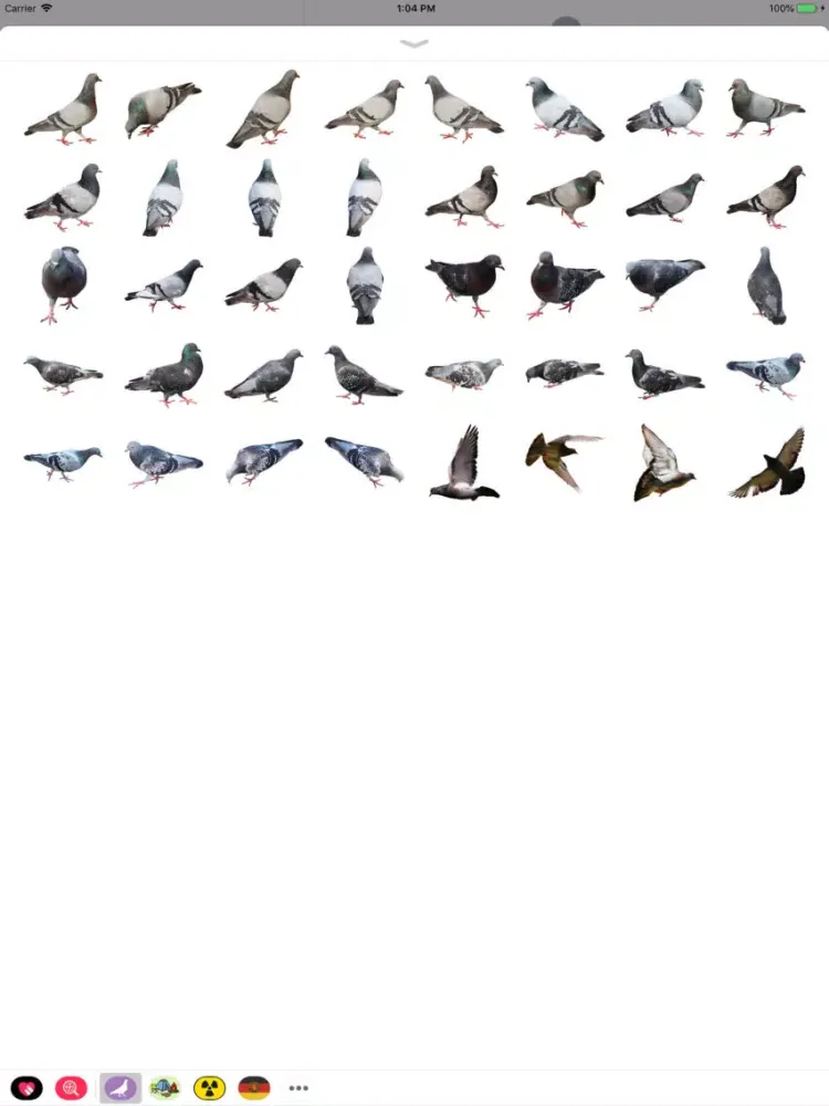 The Pigeon Stickers iPad 应用截图