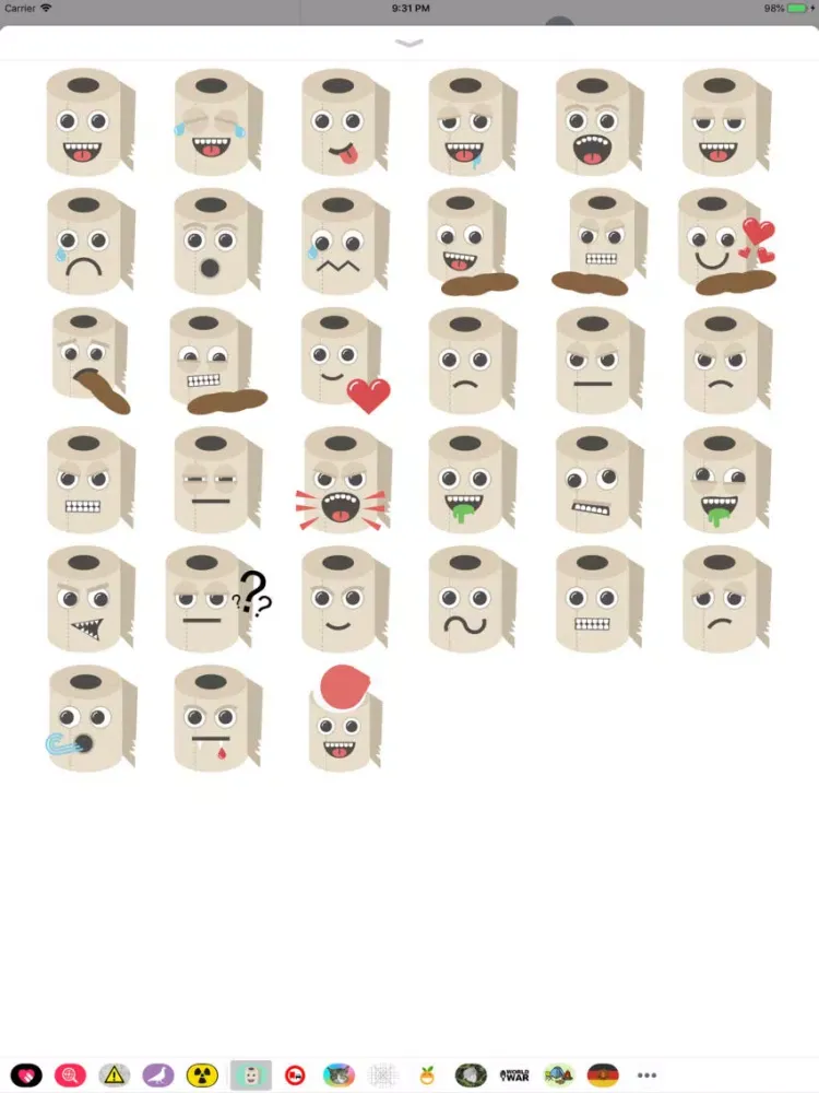 Toilet Paper Emoji iPad  Ekran Görüntüleri