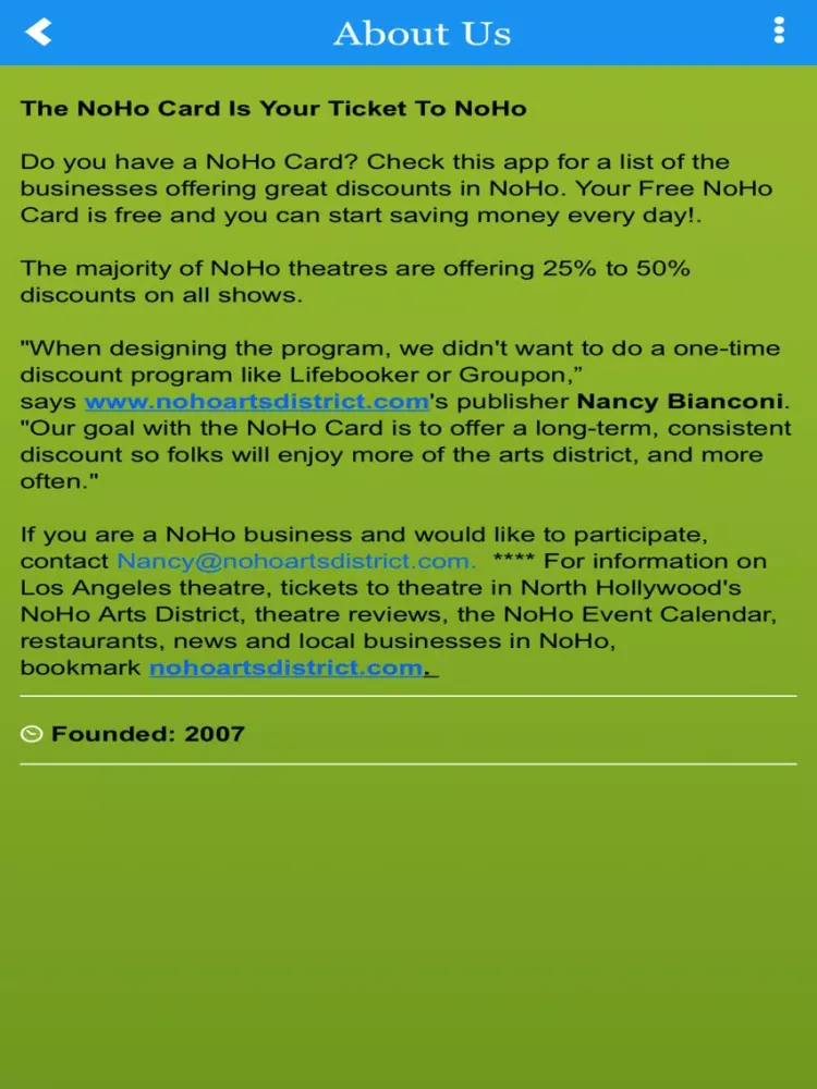 NoHo Card iPad  سکرین شاٹس