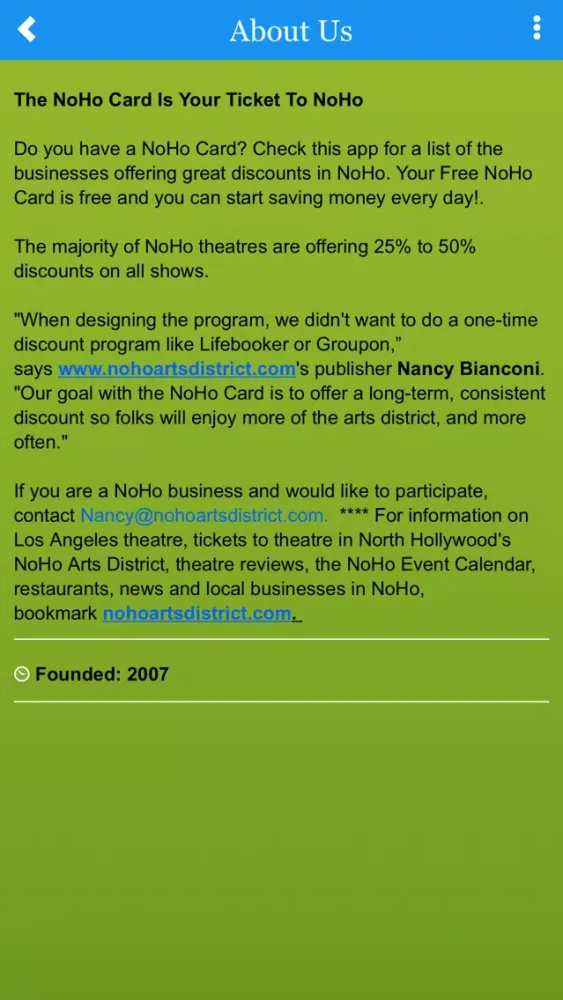 NoHo Card سکرین شاٹس