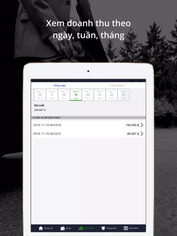 VietGo Driver iPad  Ekran Görüntüleri