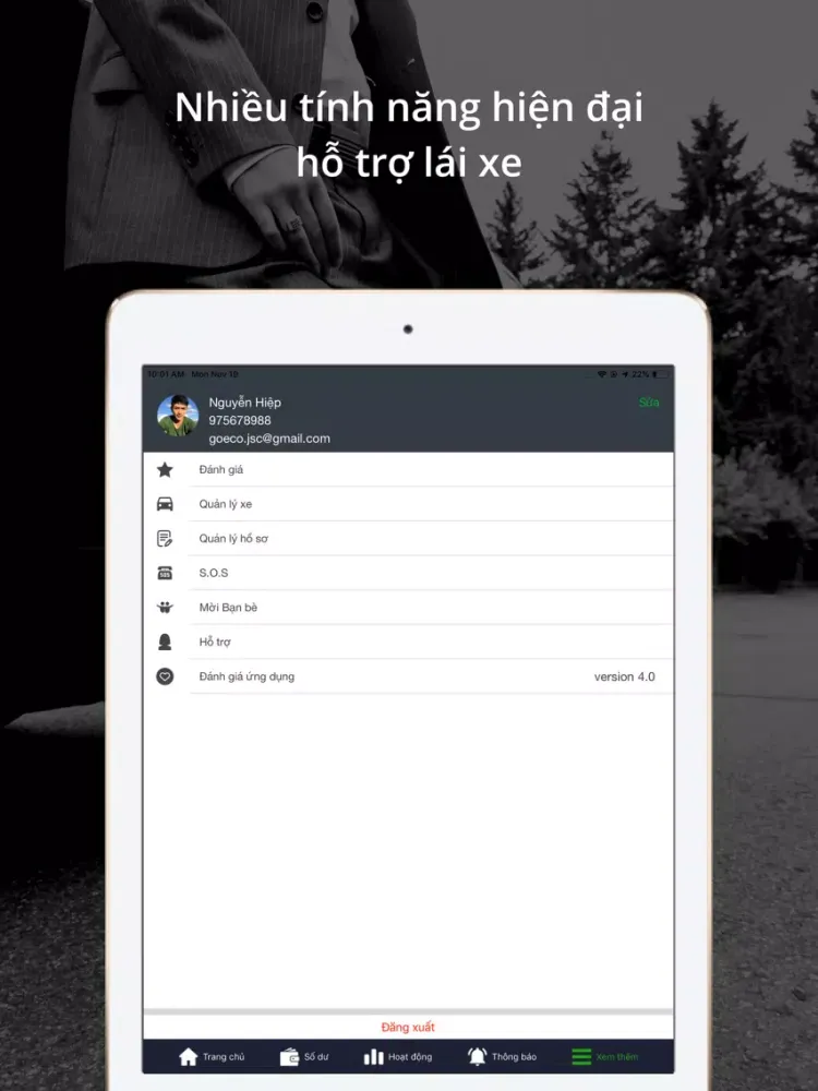 VietGo Driver iPad  Ekran Görüntüleri