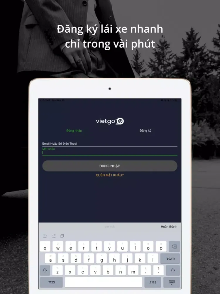 VietGo Driver iPad  Ekran Görüntüleri