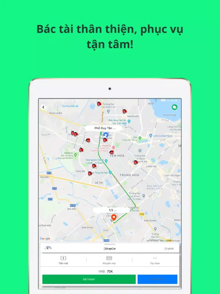 Zrzuty ekranu VietGo - Đặt xe car bike taxi iPad 