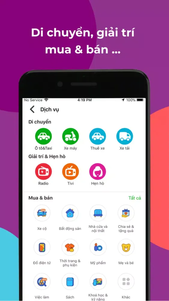 Zrzuty ekranu VietGo - Đặt xe car bike taxi