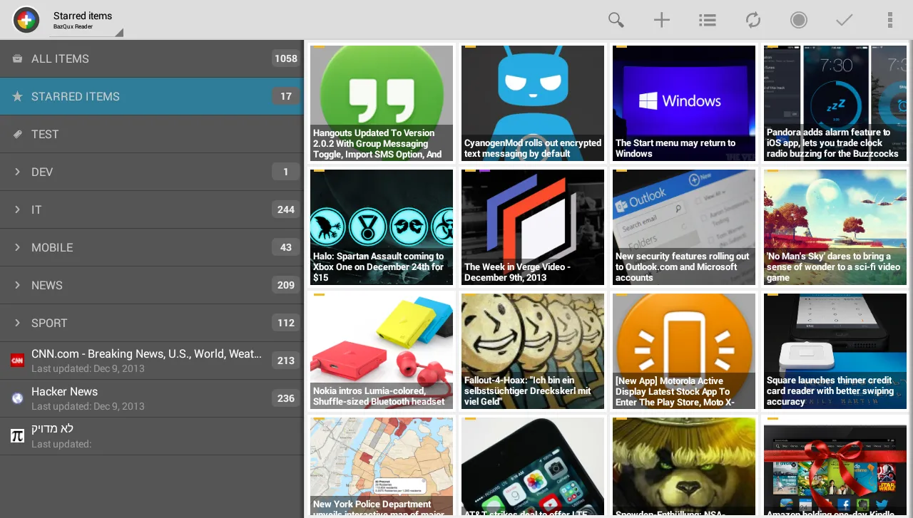 Скриншоты Tiny Tiny Rss | News+