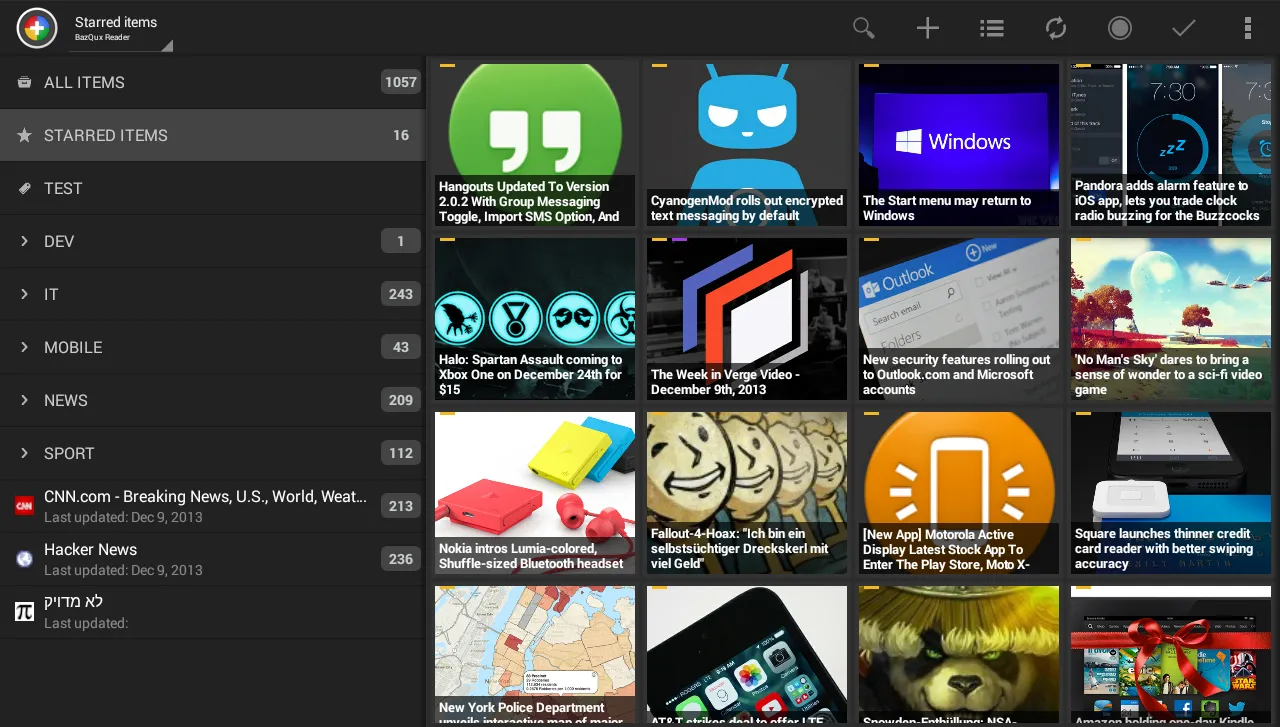 Скриншоты Tiny Tiny Rss | News+