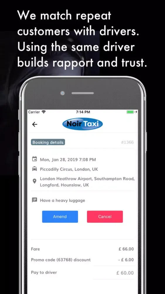 Noir Taxi: London Premier Taxi سکرین شاٹس
