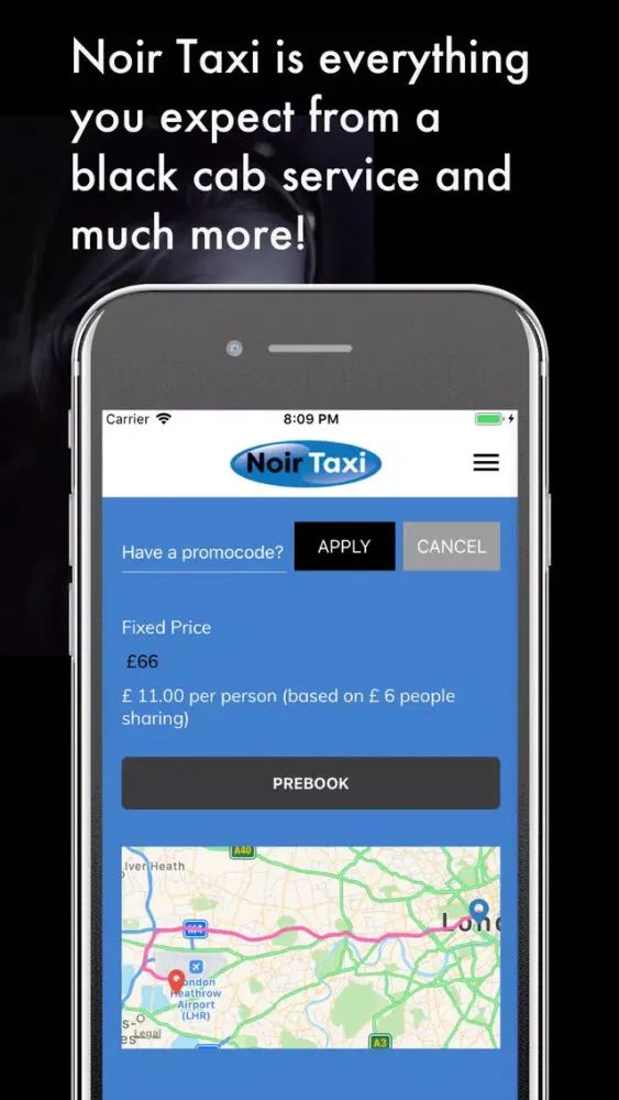 Noir Taxi: London Premier Taxi سکرین شاٹس