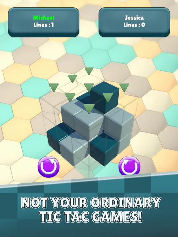 Tangkapan layar Tic Tac Cube iPad 