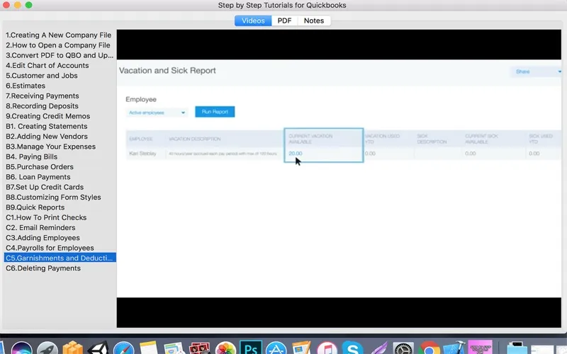 Screenshot di Step by Step Tutorials for Quickbooks