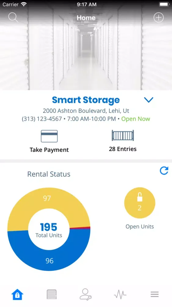 Ảnh chụp màn hình của Comfort Storage Access By Nokē