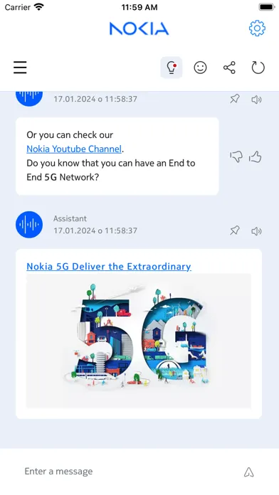Nokia AI Digital Assistant 스크린샷