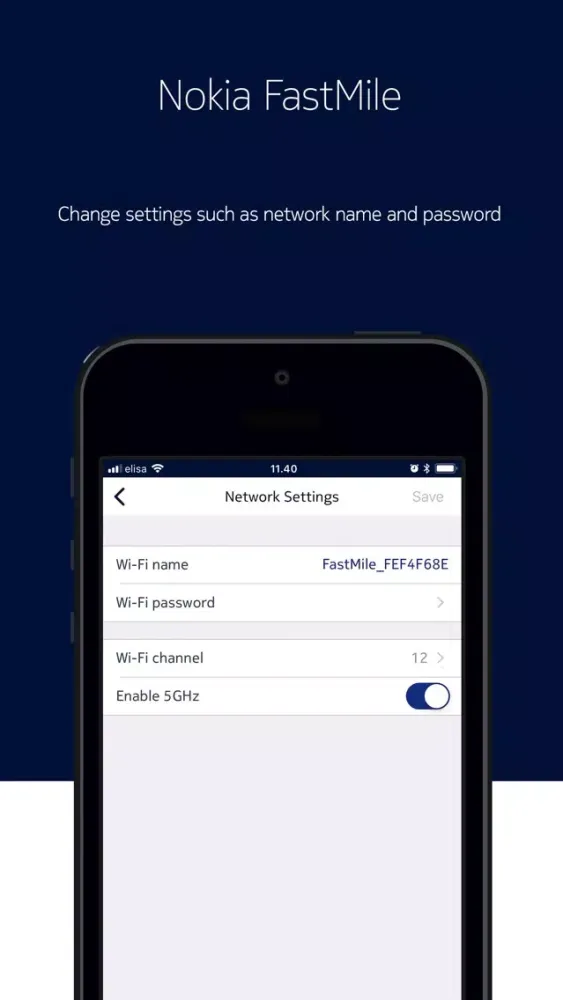 Nokia FastMile Management App स्क्रीनशॉट
